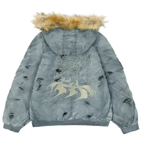 SAVIE HOODED BOMBER JACKET