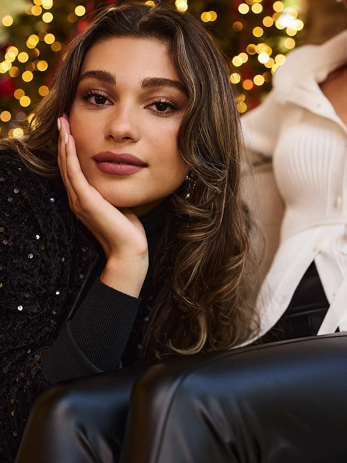 Sequin Velvet Bomber Jacket