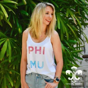 Sorority Watercolor Bella Slouchy Tank