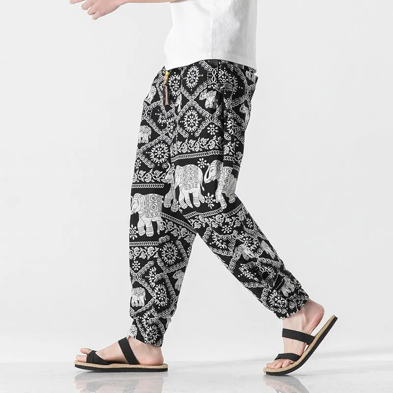Summer Cotton Harem Pants Thai Style