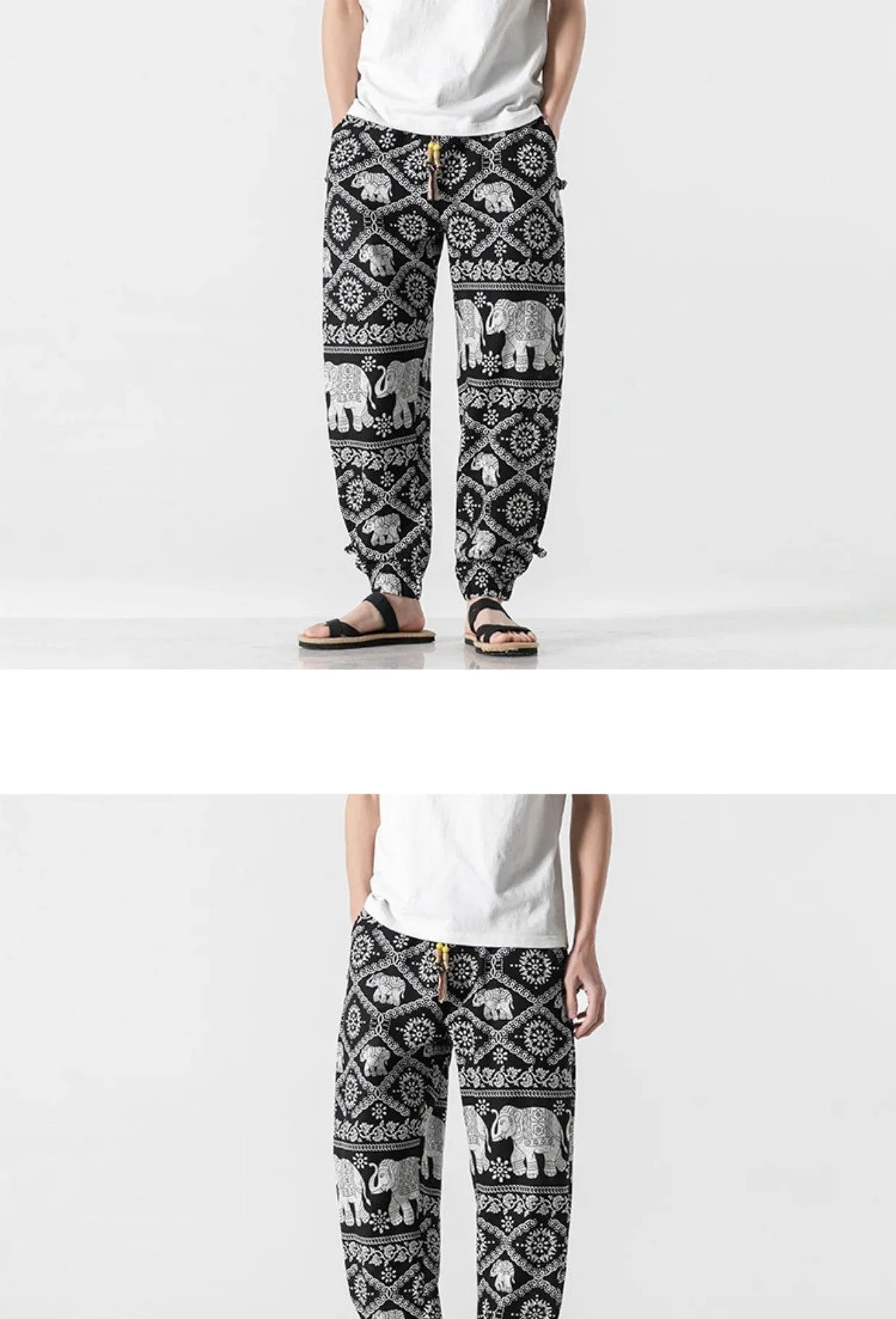 Summer Cotton Harem Pants Thai Style