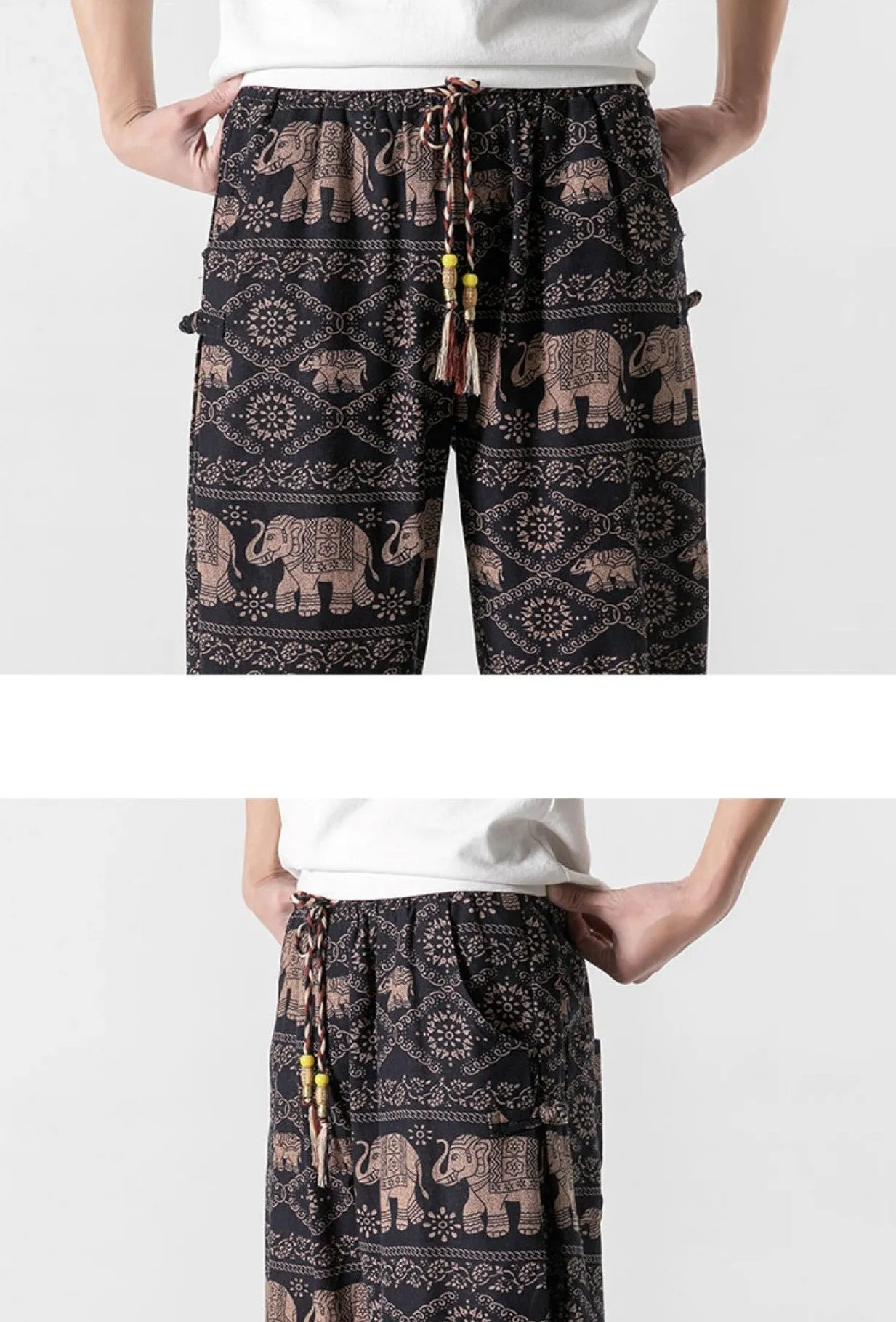 Summer Cotton Harem Pants Thai Style
