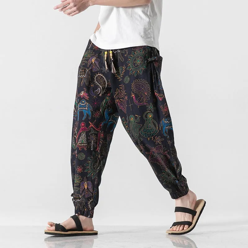 Summer Cotton Harem Pants Thai Style