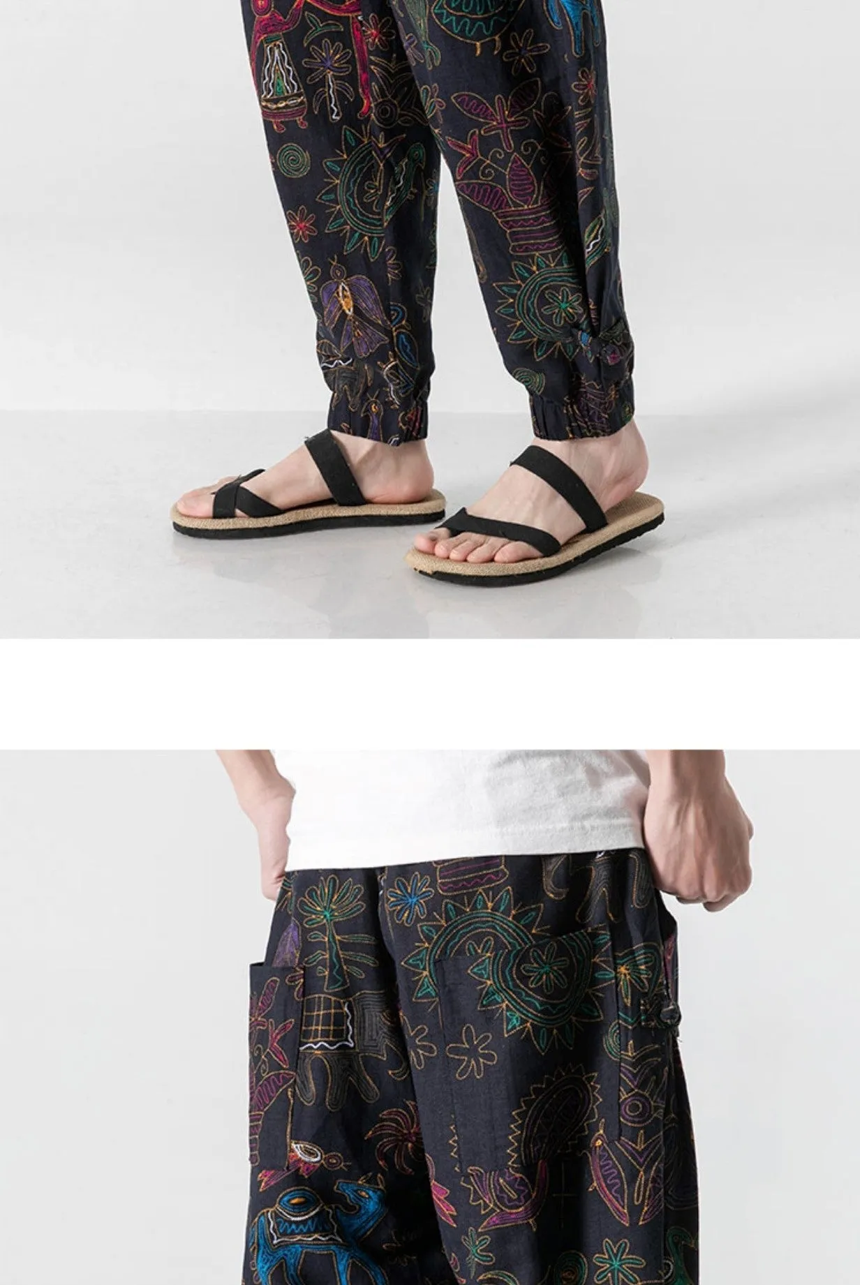 Summer Cotton Harem Pants Thai Style