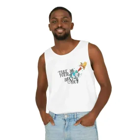 Take Your Best Shot Tom Jerry Unisex Garment-Dyed Tank Top