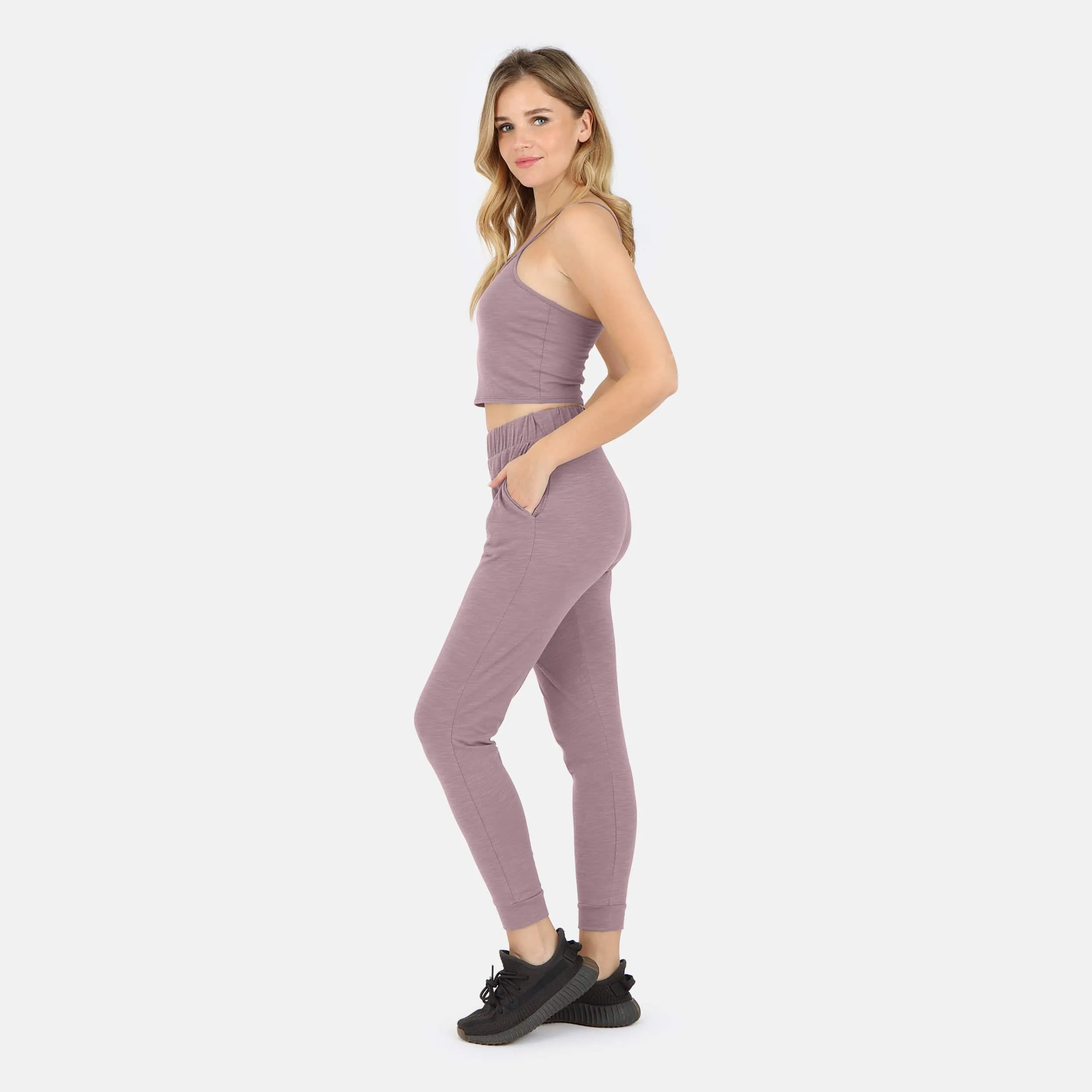 Tegan Cotton Cami Tank - Dusty Orchid