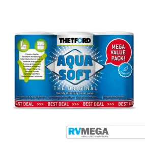 Thetford Aqua Soft Toilet Paper/Tissue - Pack of 6