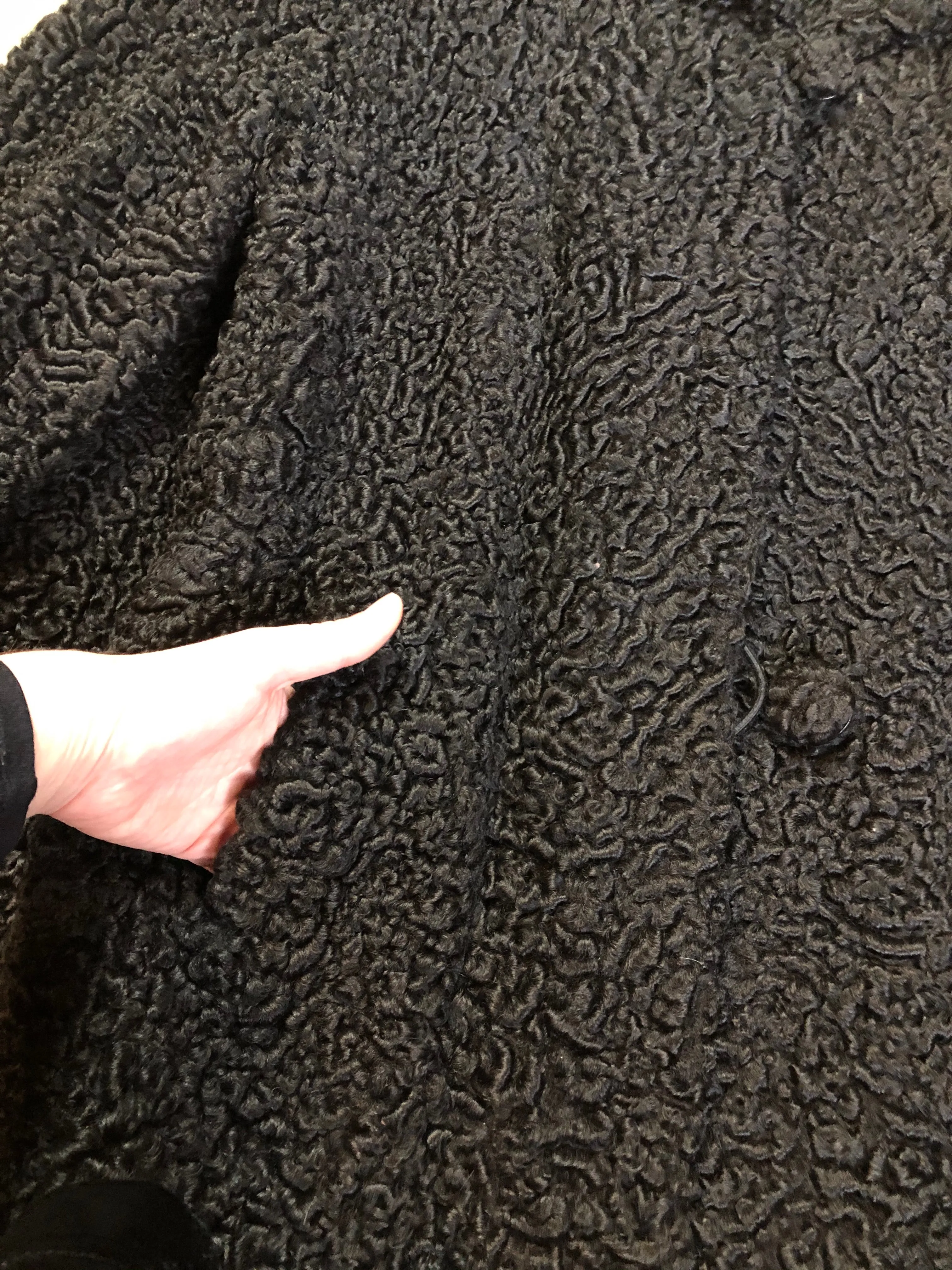 Vintage Rideau Furs Black Persian Lamb Fur Coat SOLD