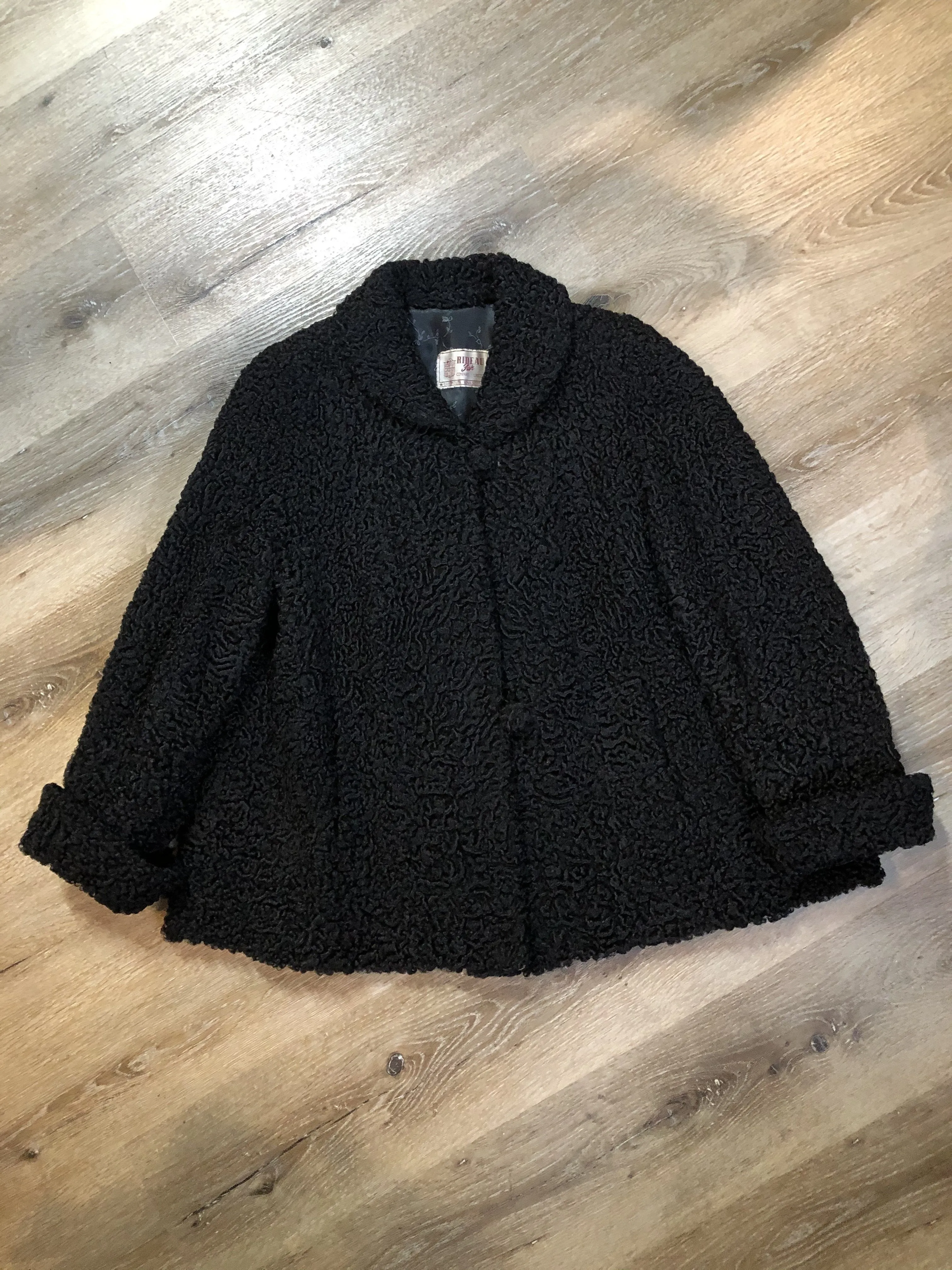 Vintage Rideau Furs Black Persian Lamb Fur Coat SOLD