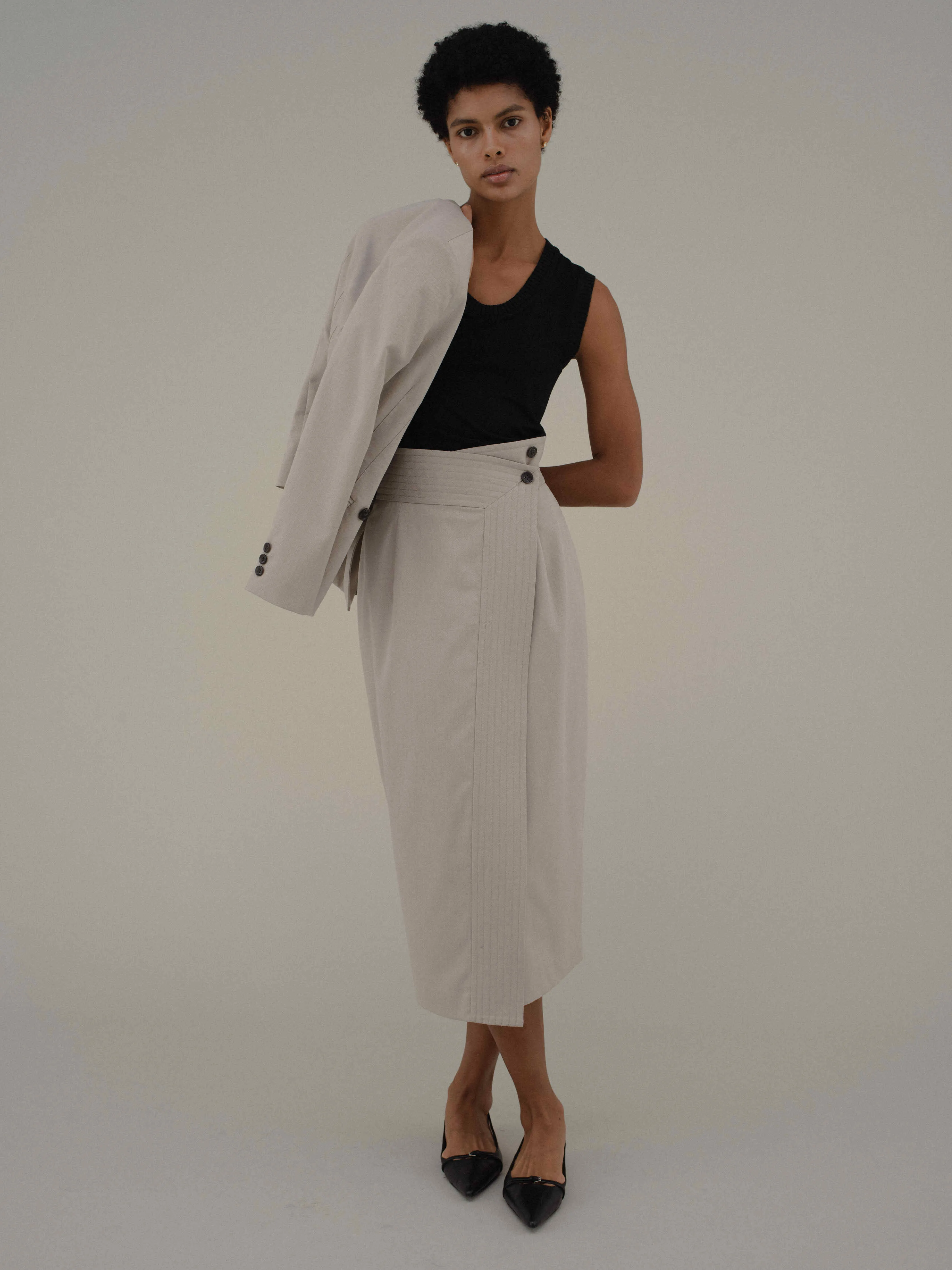 Waist Shape Tailored Jacket