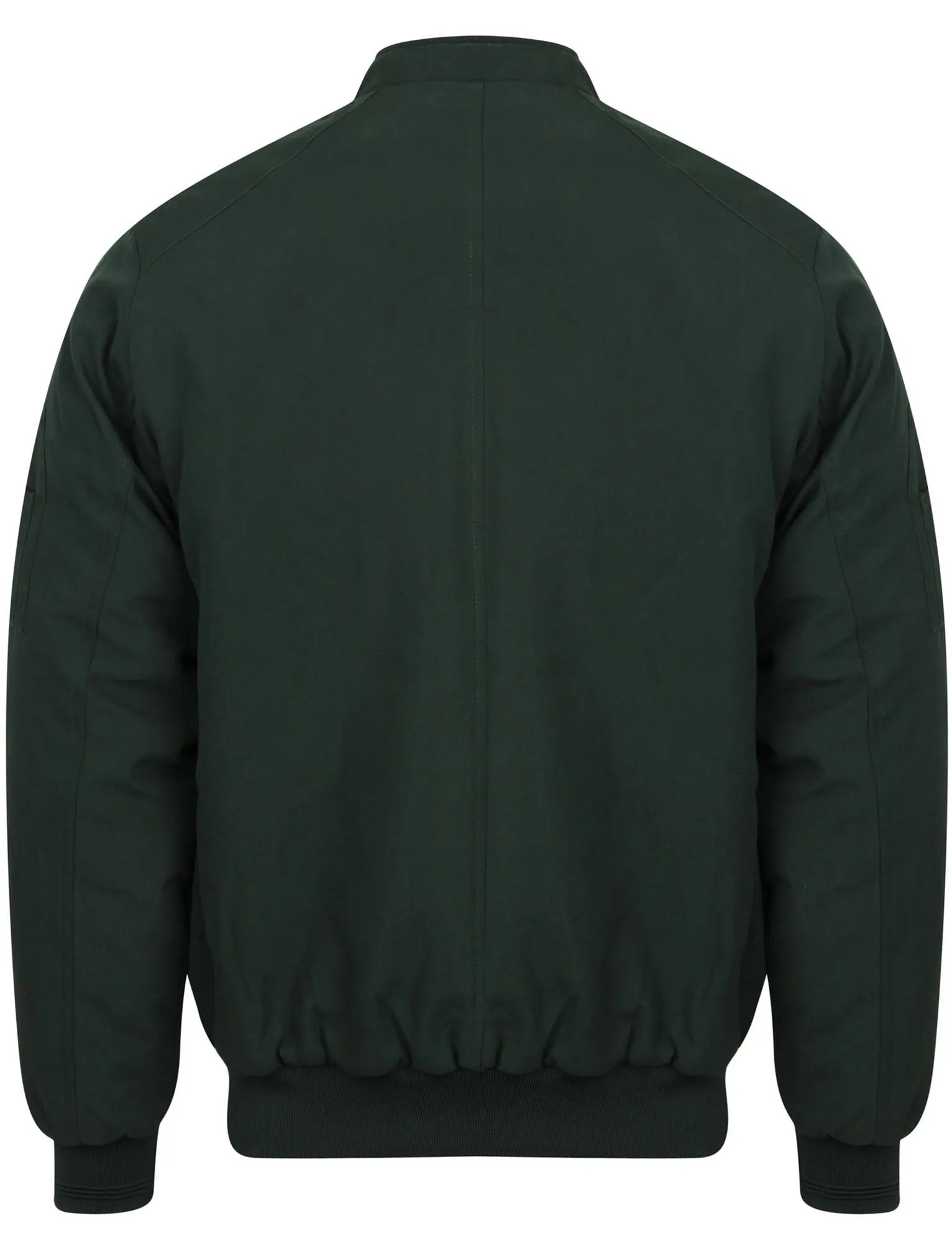 Whitecross Zip Up Bomber Jacket in Bottle Green - Dissident